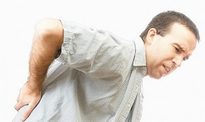 ciwon baya a cikin osteochondrosis na lumbar kashin baya